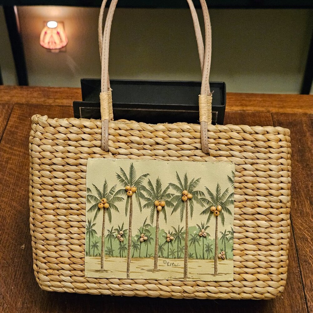 Sun 'N' Sand Wicker Tote by Paul Brent.